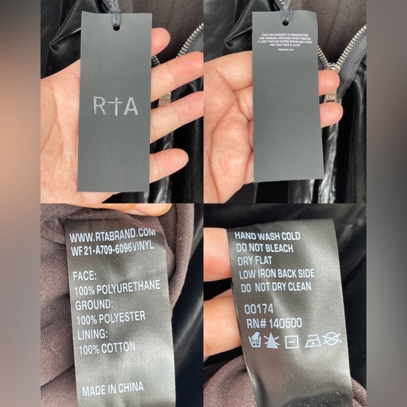 RTA Isabella vinyl minidress size Large - Picture 14 of 16